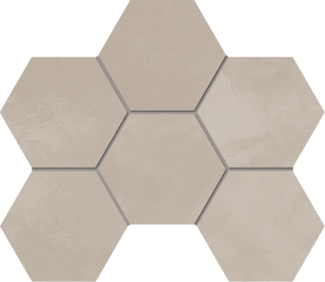 Мозаика Мозаика GF02 Graffito Light Beige Hexagon неполированный 25x28,5 Estima