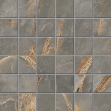 Мозаика Мозаика IN01 Intense Grey неполированный/полированный (5х5) 30x30 Ametis by Estima