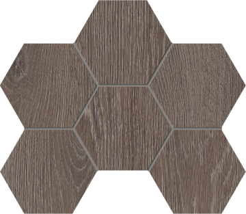 Мозаика Мозаика KW03 Kraft Wood Wenge Hexagon структурированный 25x28,5 Estima