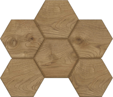 Мозаика Мозаика SI04 Selection Hexagon неполированная 25x28.5x1.0 Ametis by Estima
