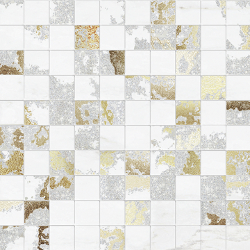Мозаика MQSW Venus Mos.Q.Solitaire Mix Lapp. White tess. 30x30 (2.9x2.9) Brennero