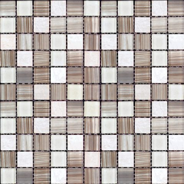 Мозаика MSD-428 (MSDH-428) мозаика Стекло+Мрамор 25,8х25,8 300x300 Natural