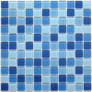 Мозаика Navy blu (стекло) 25*25 300*300 Bonaparte