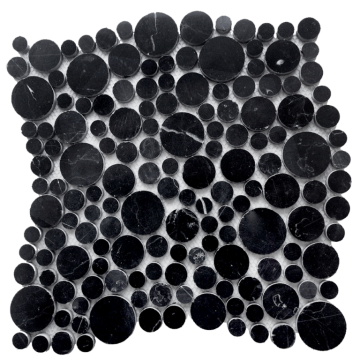 Мозаика Nero oriente bolli Pol 280x280 Caramelle Mosaic