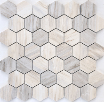 Мозаика Nuvola rosato POL hex 23x40x6 292x289x6 Caramelle Mosaic
