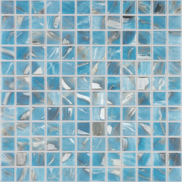 Мозаика Oasis Blue 7102 (на сетке) 25x25 31,7x31,7 Vidrepur