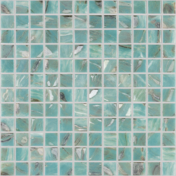 Мозаика Oasis Turquoise 7103 (на сетке) 25x25 31,7x31,7 Vidrepur