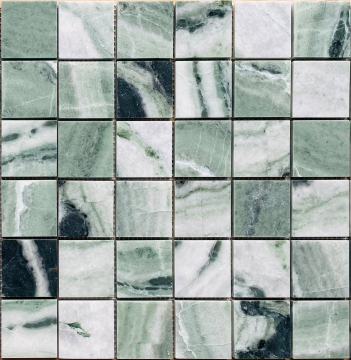 Мозаика Onice Verde oliva POL 48x48x7 305x305 Caramelle Mosaic