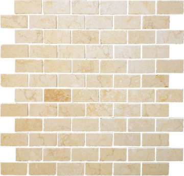 Мозаика Pietrine Botticino POL 23x48 - толщина 4 мм 298X298 Caramelle Mosaic