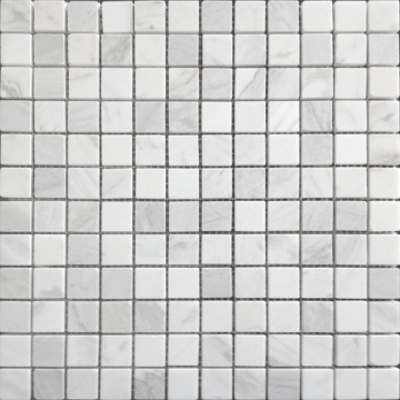 Мозаика Pietrine Dolomiti bianco POL 2.3x2.3 29.8x29.8 Caramelle Mosaic