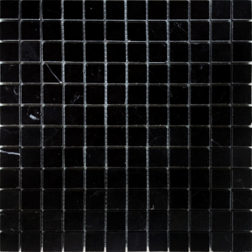 Мозаика Pietrine Nero oriente POL 2.3x2.3 29.8x29.8x7 Caramelle Mosaic