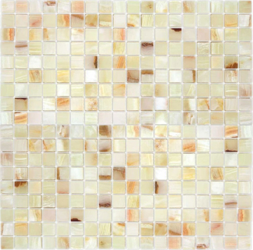 Мозаика Pietrine Onice Jade Bianco POL 1.5x1.5 30.5x30.5 Caramelle Mosaic