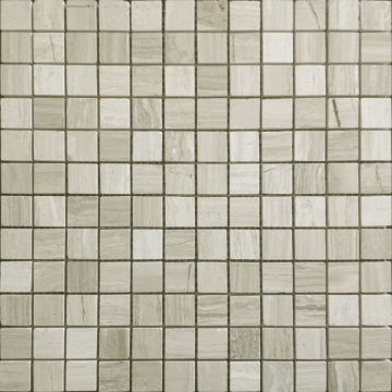 Мозаика Pietrine Travertino Silver POL 2.3x2.3 - толщ. 4 мм 29.8x29.8 Caramelle Mosaic