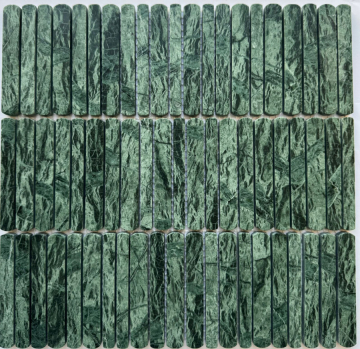 Мозаика PIX 356 Spider Green Полированная 10/12/15*100 300х305x8 Pixmosaic