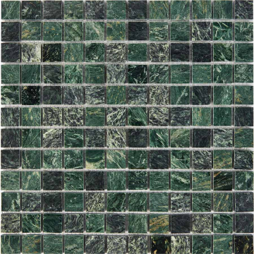 Мозаика PIX215 Spider Green из мрамора 23x23 305х305x6 Pixmosaic