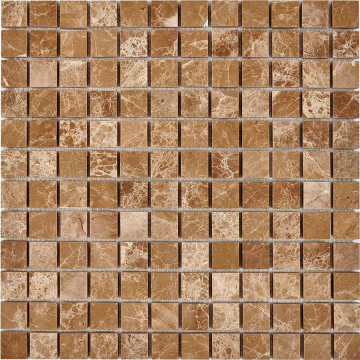 Мозаика PIX222 Light Emperador из мрамора полированная 23x23 305х305x6 Pixmosaic