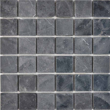 Мозаика PIX249 Nero Marquna из мрамора матовая 48x48 305х305x6 Pixmosaic