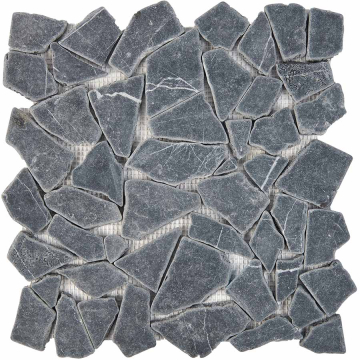 Мозаика PIX260 Nero Marquna из мрамора матовая 305х305x6 Pixmosaic