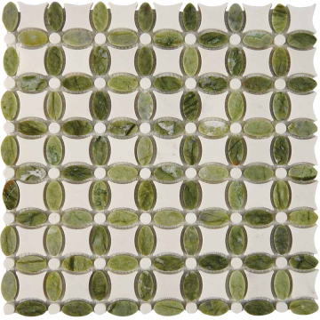 Мозаика PIX282 Dondong, Dolomiti Bianco из мрамора полированная 32x32 336х336x8 Pixmosaic