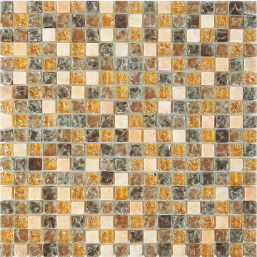 Мозаика PIX704 Мозаика из оникса и стекла 15x15 300х300x8 Pixmosaic