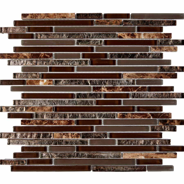 Мозаика PIX730 Мозаика из мрамора и стекла 10x48/98/148 286х300x8 Pixmosaic