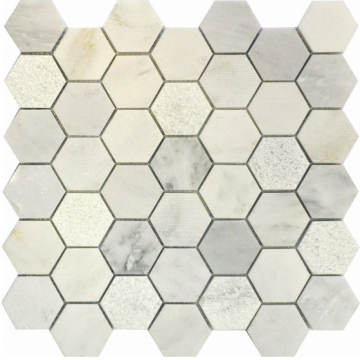 Мозаика QS-Hex003-3f-48P/10 30,5*30,5 Q-Stones