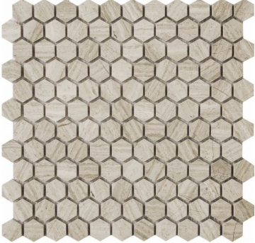 Мозаика QS-Hex011-25H/10 30,5*30,5 Q-Stones