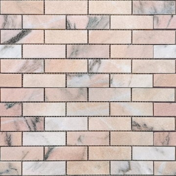Мозаика Rosa Salmone POL 23x73x7 298x298 Caramelle Mosaic