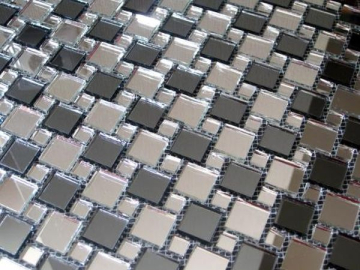 Мозаика SD20-2 Мозаика зеркальная на сетке (2x2+1x1) 30.9x30.9 Vivere