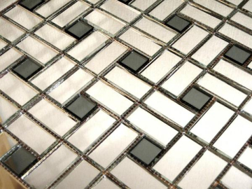 Мозаика SD42-2 Мозаика зеркальная на сетке (4.2x2+2x2) 32.8x32.8 Vivere