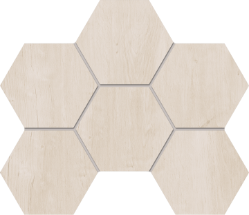 Мозаика SF01 Мозаика Soft Wood Nordic Hexagon неполированная 25x28.5 Estima