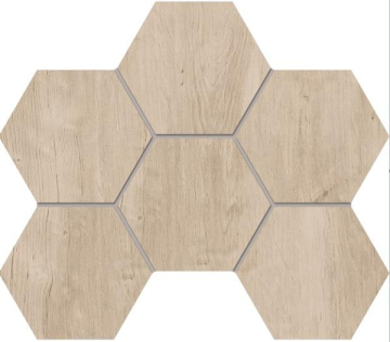 Мозаика SF02 Мозаика Soft Wood Creamy Hexagon неполированная 25x28.5 Estima