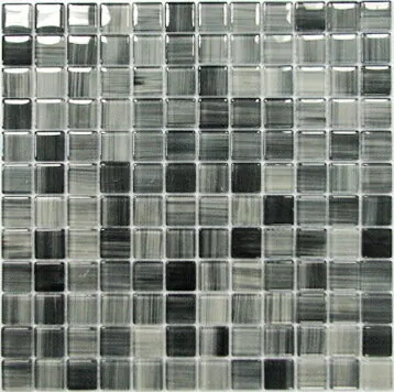 Мозаика SF15522S Crystal серый разнотоновый микс 31,5х31,5 Keramissimo