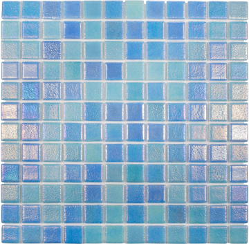 Мозаика Shell Mix Blue 551/552 (2.5х2.5) 31,7х31,7 Vidrepur