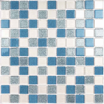 Мозаика Shine Blue (стекло) 25*25 300*300 Bonaparte
