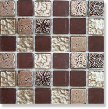 Мозаика Смеси с декорами HS 1005 2,3x2,3x0,8 Bars Crystal