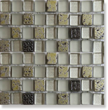 Мозаика Смеси с декорами HSO 992 1,5х1,5х0,8 Bars Crystal