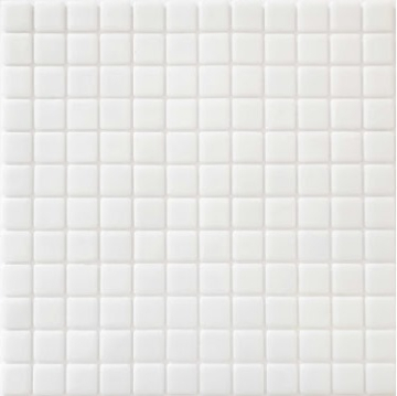 Мозаика SP25-1001 Моноколор белый матовый 31.5x31.5 Keramissimo