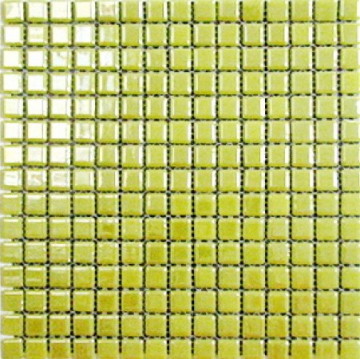 Мозаика SP25-2005 Моноколор желтый перламутровый 31.5x31.5 Keramissimo