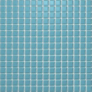 Мозаика SP25-2008 Моноколор голубой перламутровый 31.5x31.5 Keramissimo