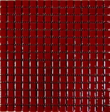 Мозаика SP25-2067 Пеламутровая красная 31.5x31.5 Keramissimo