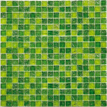 Мозаика Strike Green (стекло) 15*15 300*300 Bonaparte