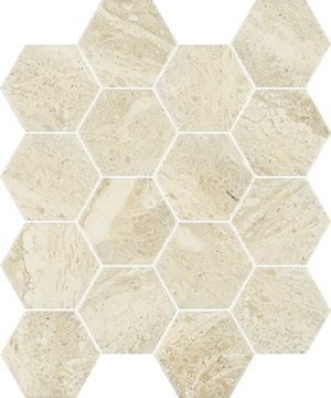 Мозаика Sunlight Stone Beige Hexagon 22x25.5 Paradyz