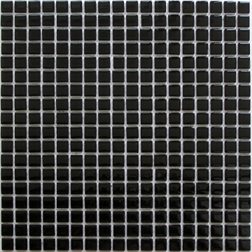 Мозаика Super black (стекло) 15*15 300*300 Bonaparte