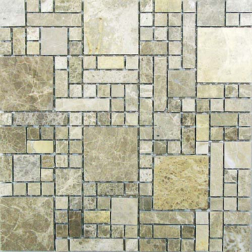 Мозаика Tetris из натурального камня 305*305 Bonaparte