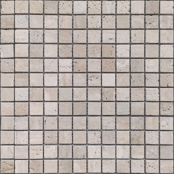 Мозаика Travertino Beige MAT 23x23x7 298x298 Caramelle Mosaic