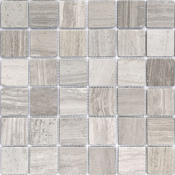 Мозаика Travertino Silver MAT 48x48x7 305x305 Caramelle Mosaic