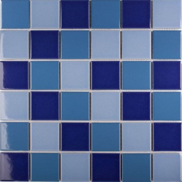 Мозаика WB52200 Blue Mix Glossy 4.8x4.8 30.6х30.6х6 StarMosaic