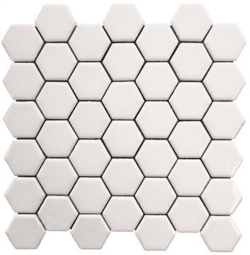 Мозаика White Hexagon 30.15х30.15 Bars Crystal
