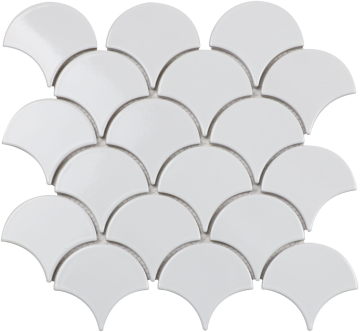 Мозаика White Scales 25.9x27.9 Orro Mosaic